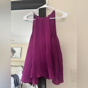 Bebe Magenta Sleeveless Top